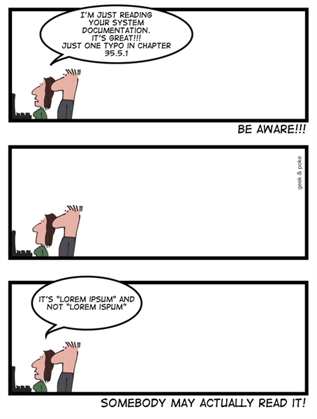 Humor - Cartoon: Is System Documentation Actually Read?